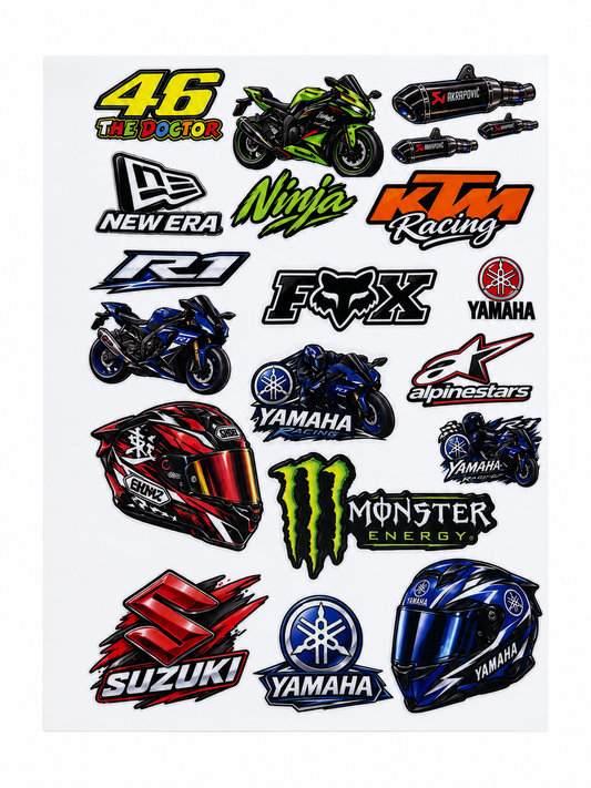 Stickers MOTO ( 60 Stickers )
